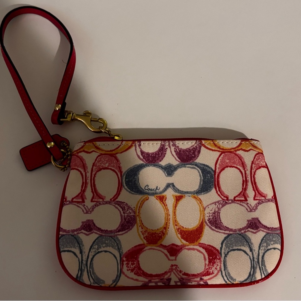 Coach Multicolor Wristlet Bag